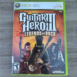 Guitar Hero III: Legends of Rock & Guitar Hero II for Xbox 360 (Lot of 2)